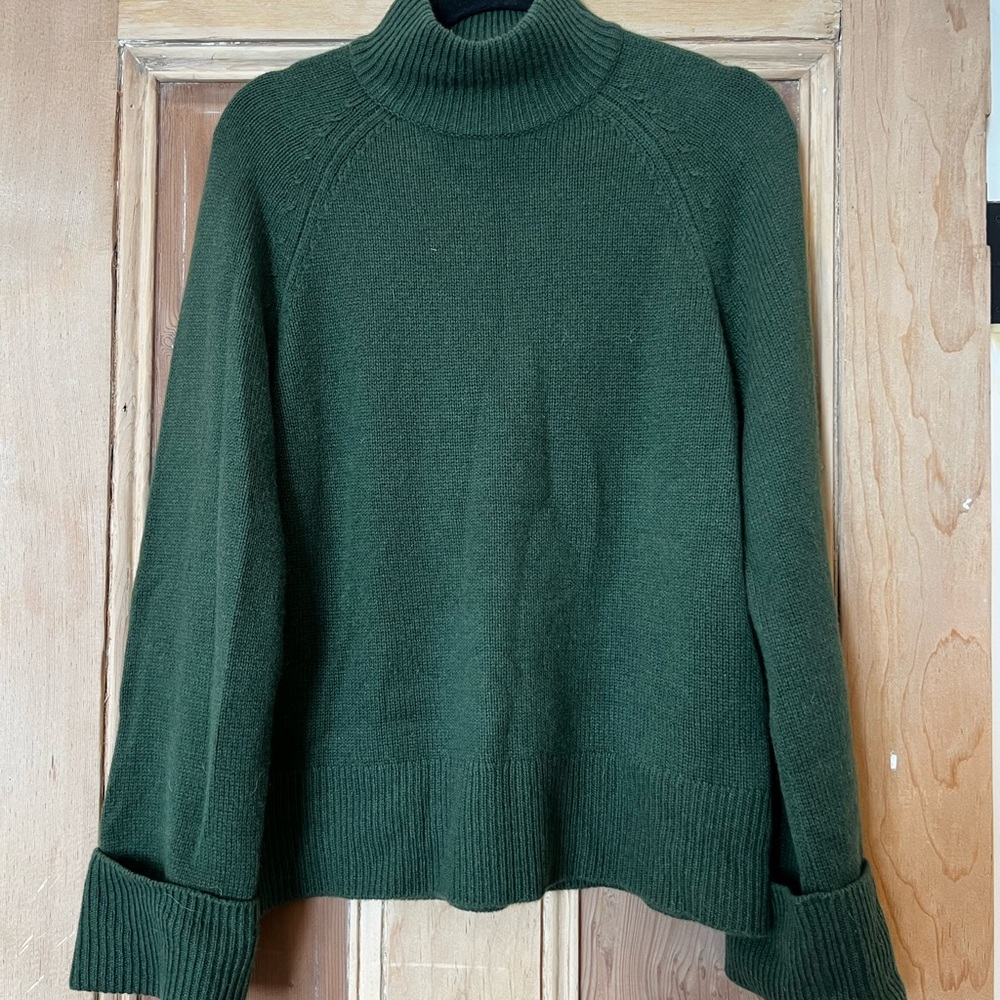 Green Turtleneck Sweater